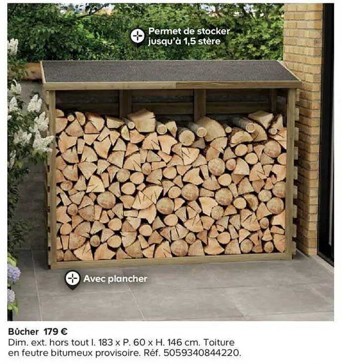 Bûcher 179 €