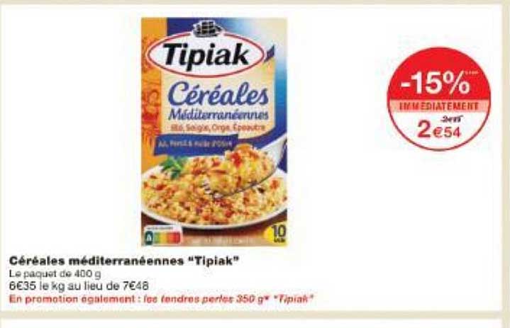 Céréales Méditerranéennes – TIPIAK – 400 G