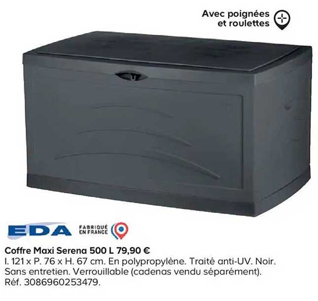 Coffre Maxi Serena 500 L