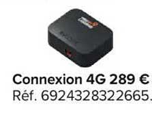 Connexion 4G 289 €
