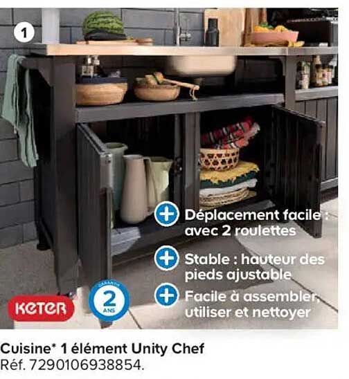 Cuisine* 1 élément Unity Chef