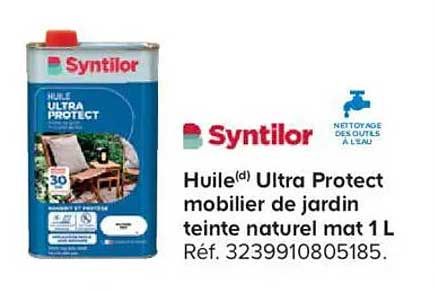Huile(d) Ultra Protect mobilier de jardin teinte naturel mat 1 L