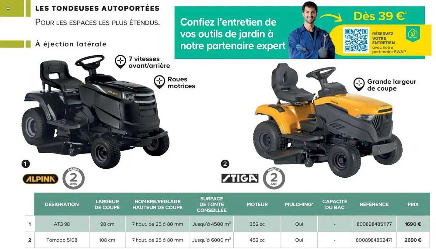 LES TONDEUSES AUTOPORTÉES