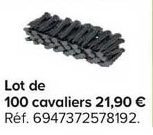 Lot de 100 cavaliers