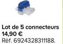 Lot de 5 connecteurs