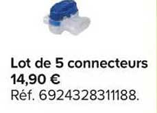 Lot de 5 connecteurs