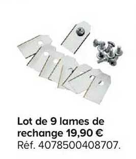 Lot de 9 lames de rechange