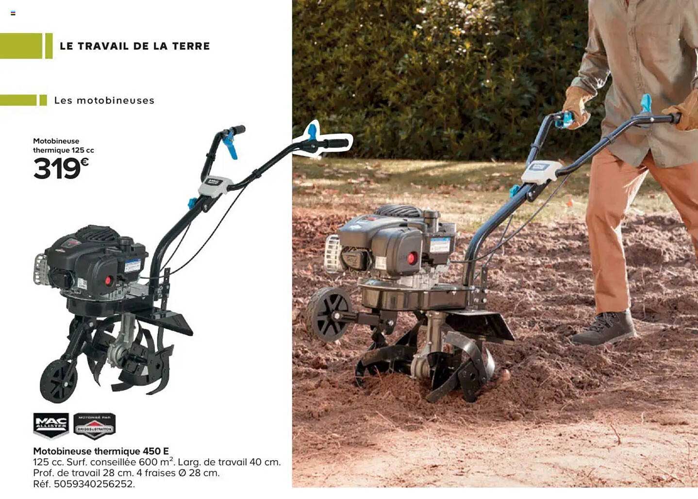 Motobineuse thermique 450 E