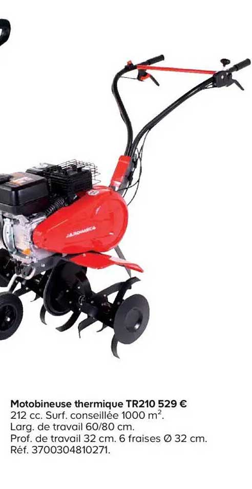 Motobineuse thermique TR210