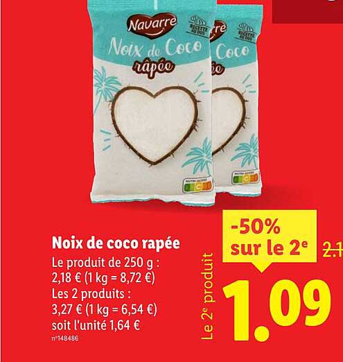 Noix de coco râpée