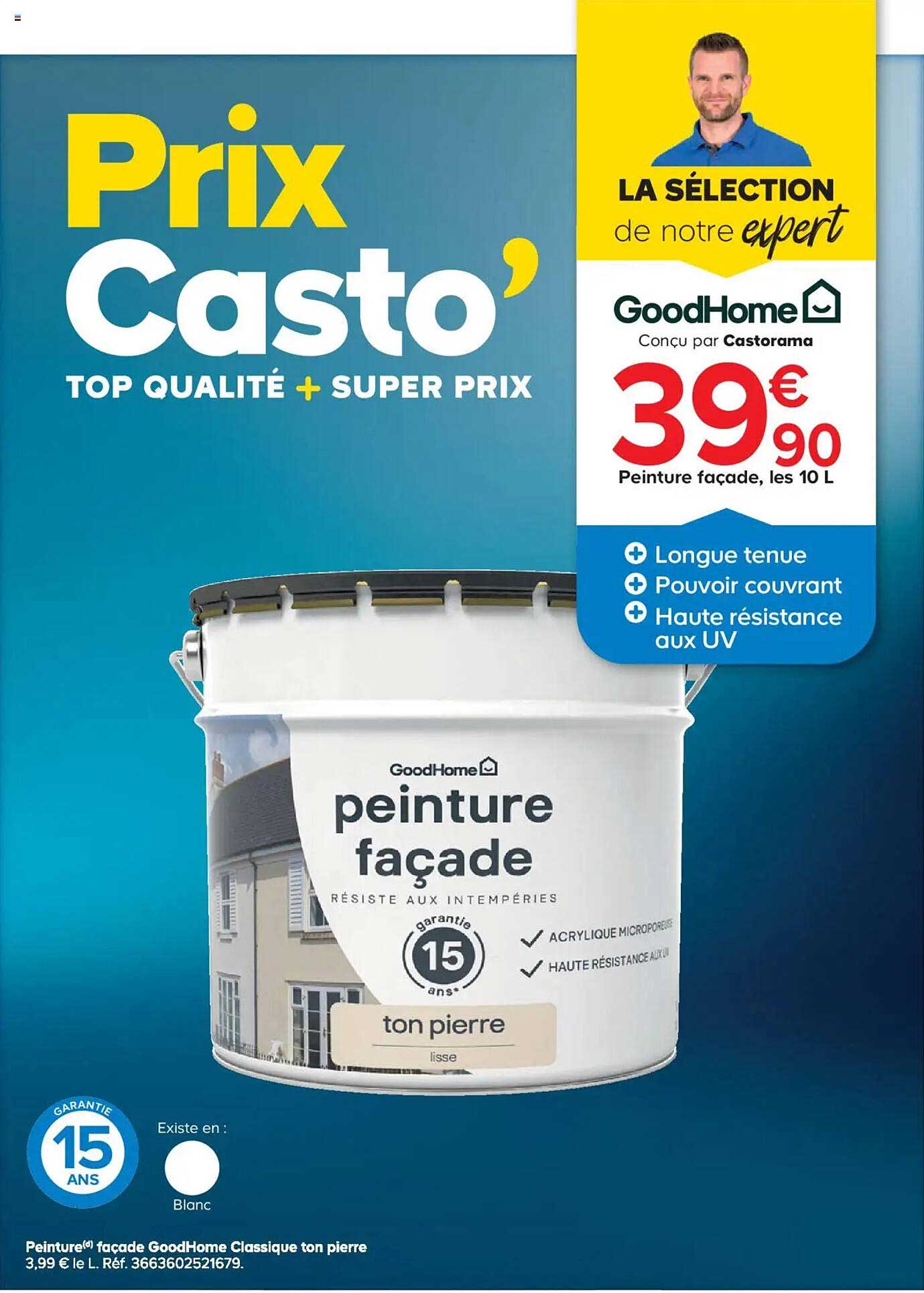 Peinture façade, les 10 L