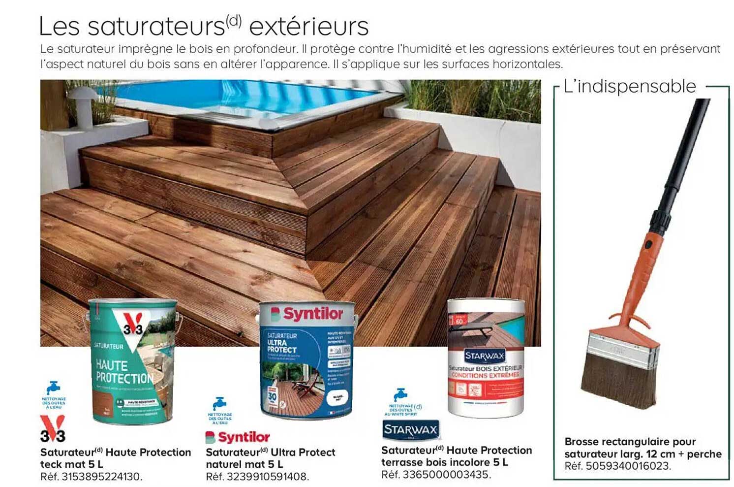 Saturateurs extérieurs