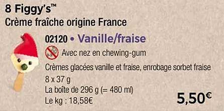 8 Figgy’s™ Crème fraîche origine France
