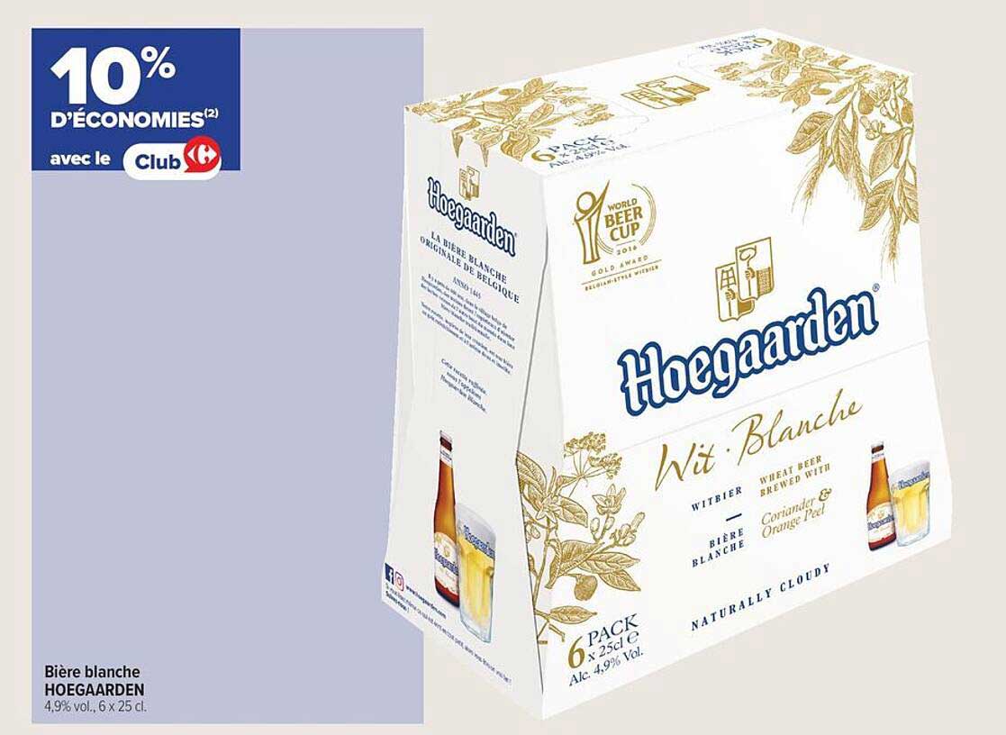 Bière blanche HOEGAARDEN
