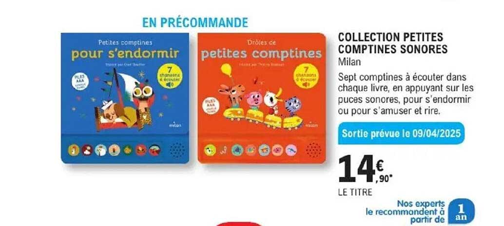 COLLECTION PETITES COMPTINES SONORES