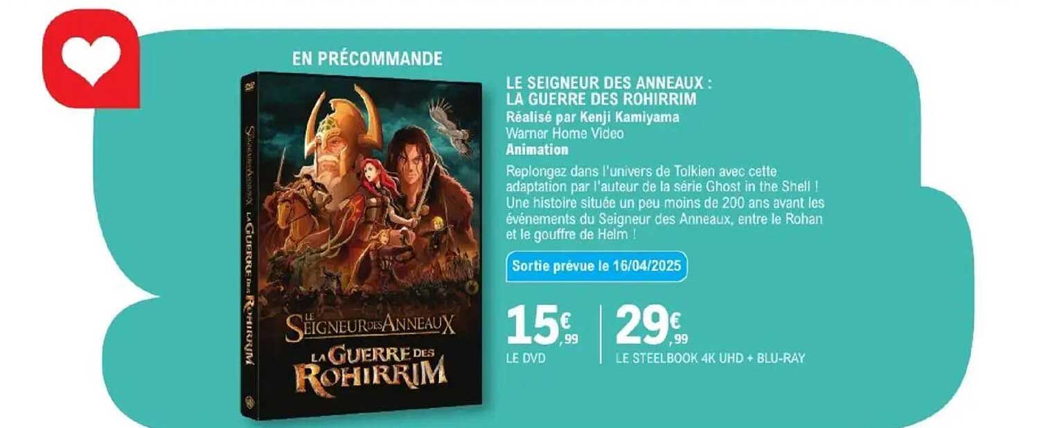 LE SEIGNEUR DES ANNEAUX : LA GUERRE DES ROHIRRIM