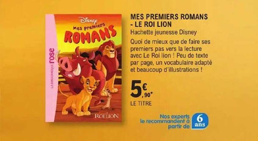 MES PREMIERS ROMANS - LE ROI LION