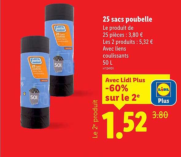 25 sacs poubelle