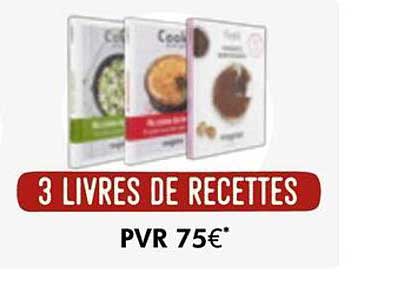 3 LIVRES DE RECETTES