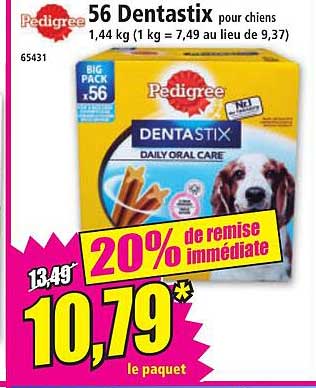 56 Dentastix pour chiens