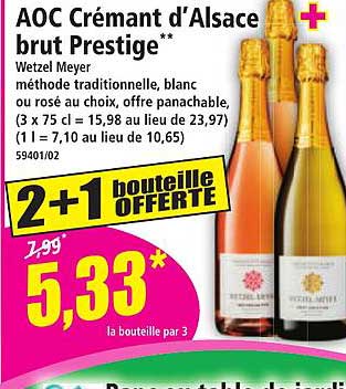AOC Crémant d’Alsace brut Prestige**