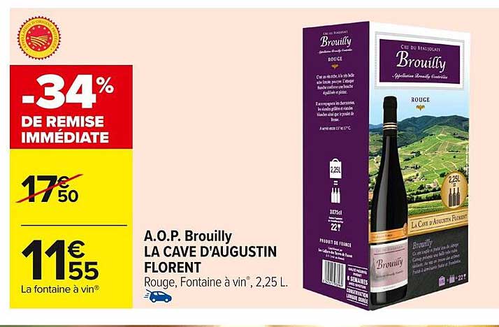 A.O.P. Brouilly LA CAVE D'AUGUSTIN FLORENT