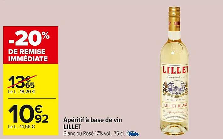 Apéritif à base de vin LILLET