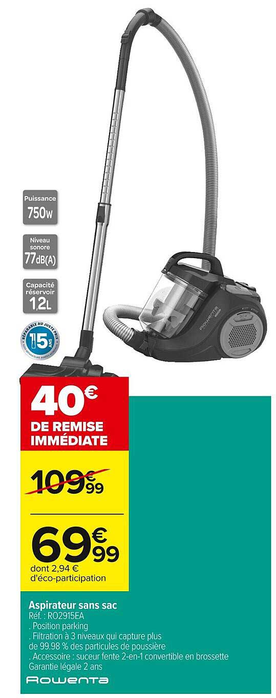 Aspirateur sans sac