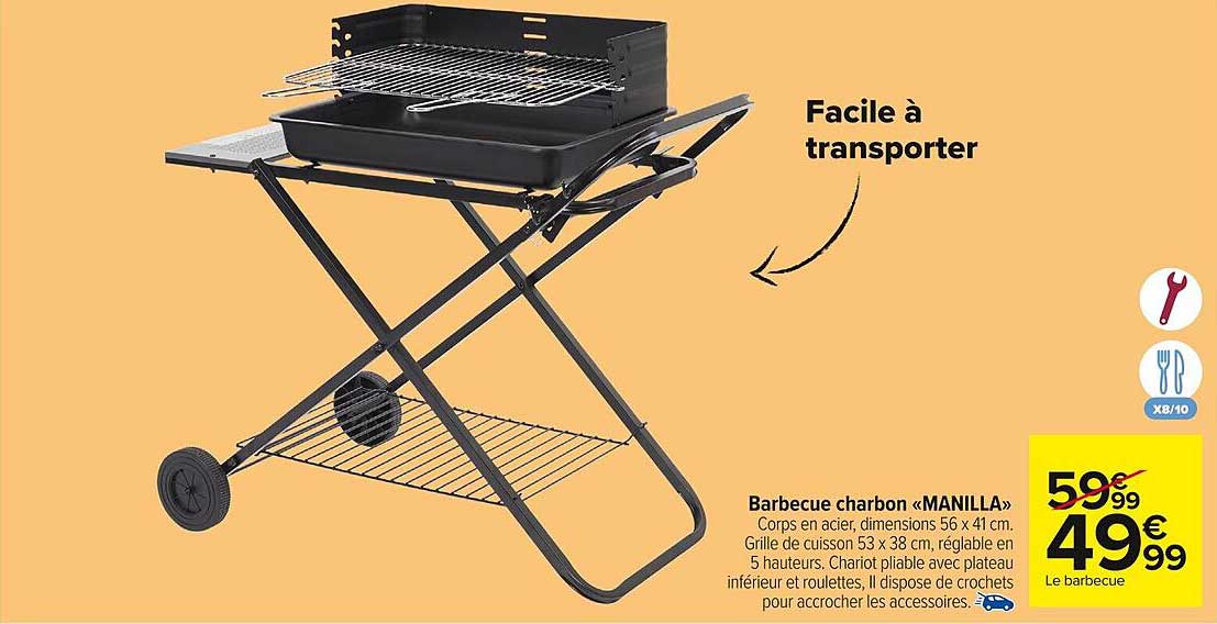 Barbecue charbon « MANILLA »