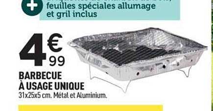 BARBEQUE À USAGE UNIQUE