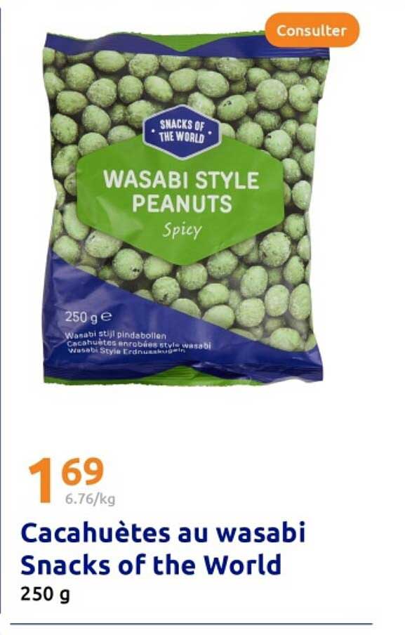 Cacahuètes au wasabi Snacks of the World