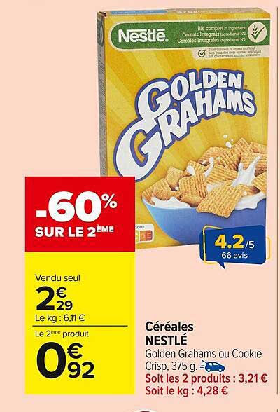 Céréales NESTLÉ Golden Grahams