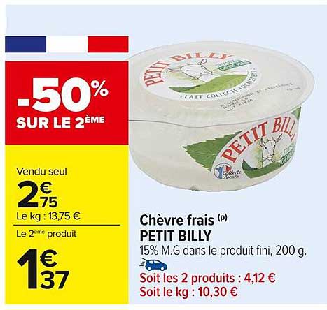 Chèvre frais PETIT BILLY