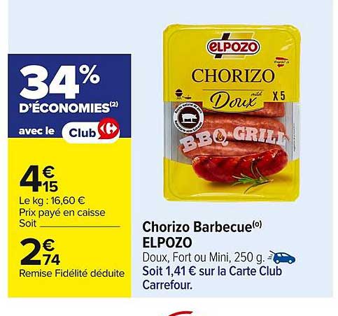 Chorizo Barbecue(o) ELPOZO