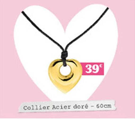 Collier Acier doré - 50cm