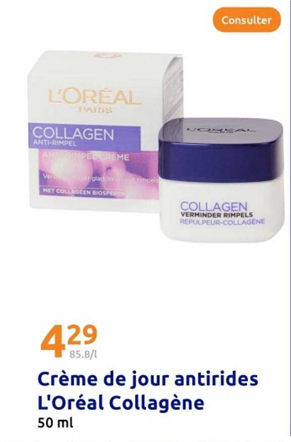 Crème de jour antirides L'Oreal Collagène
