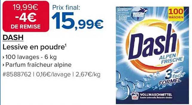 DASH Lessive en poudre