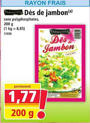 Dés de jambon