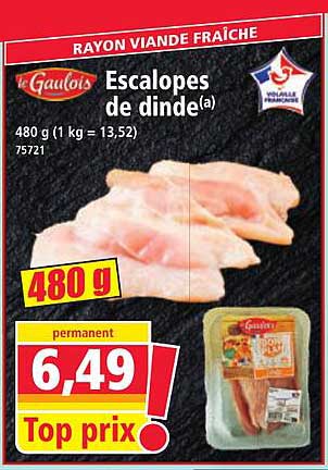 Escalopes de dinde