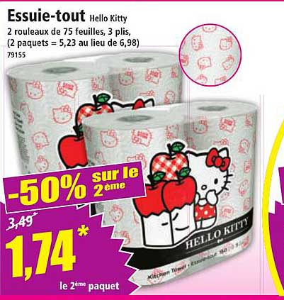 Essuie-tout Hello Kitty