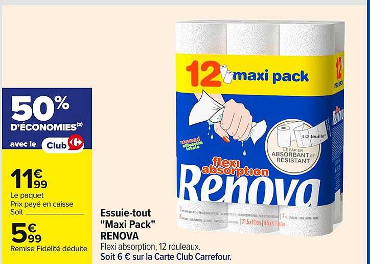 Essuie-tout "Maxi Pack" RENOVA