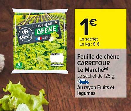 Feuille de chêne CARREFOUR