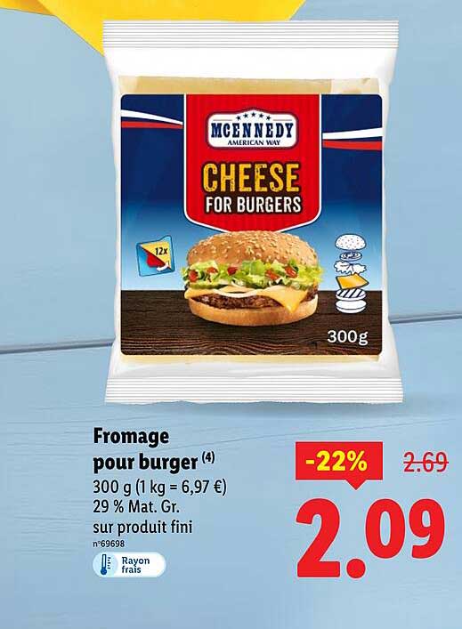 Fromage pour burger