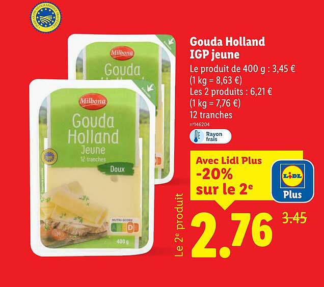 Gouda Holland IGP jeune