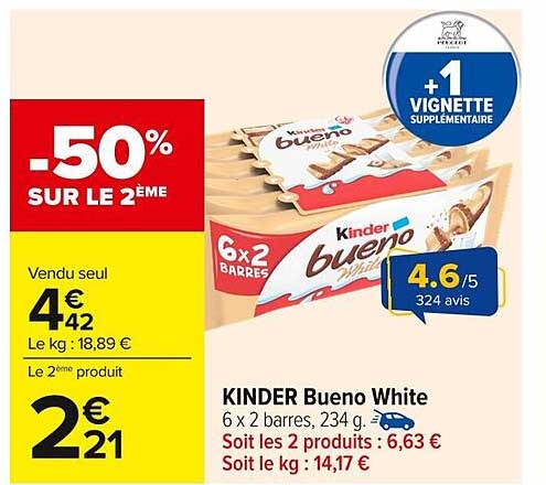 KINDER Bueno White