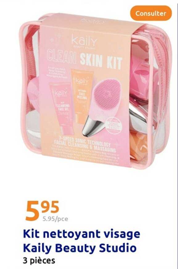 Kit nettoyant visage Kaily Beauty Studio