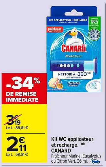 Kit WC applicateur et recharge.