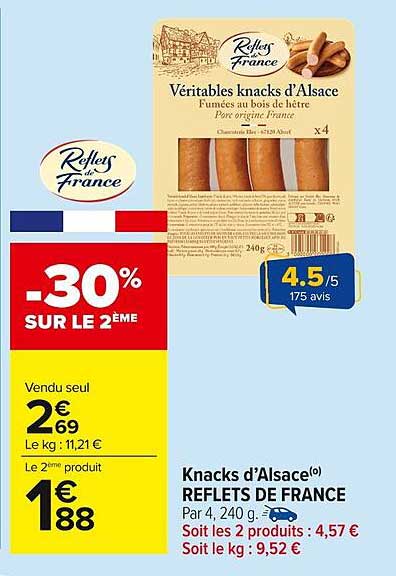 Knacks d’Alsace Reflets de France