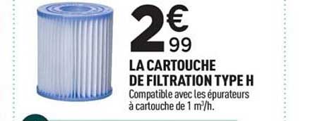 LA CARTOUCHE DE FILTRATION TYPE H