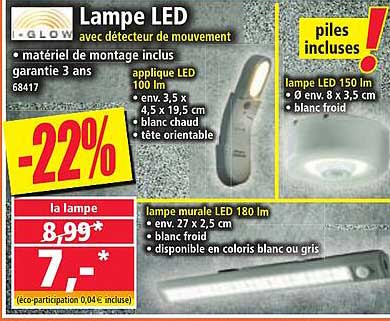 Lampe LED avec détecteur de mouvement
